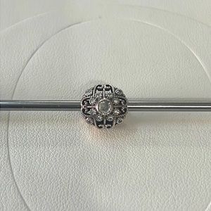 Retired Pandora Sterling Silver CZ charm